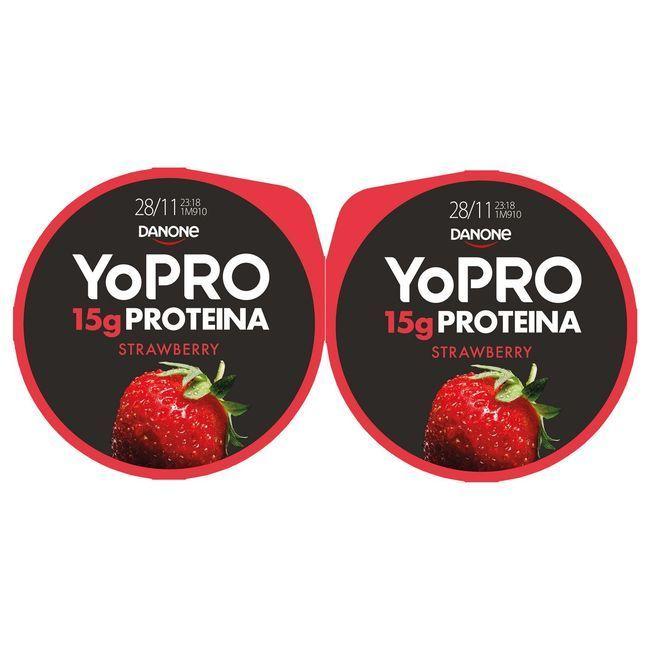 Eroski Preparado Lácteo Sabor Fresa YOPRO Pack 2x160 G