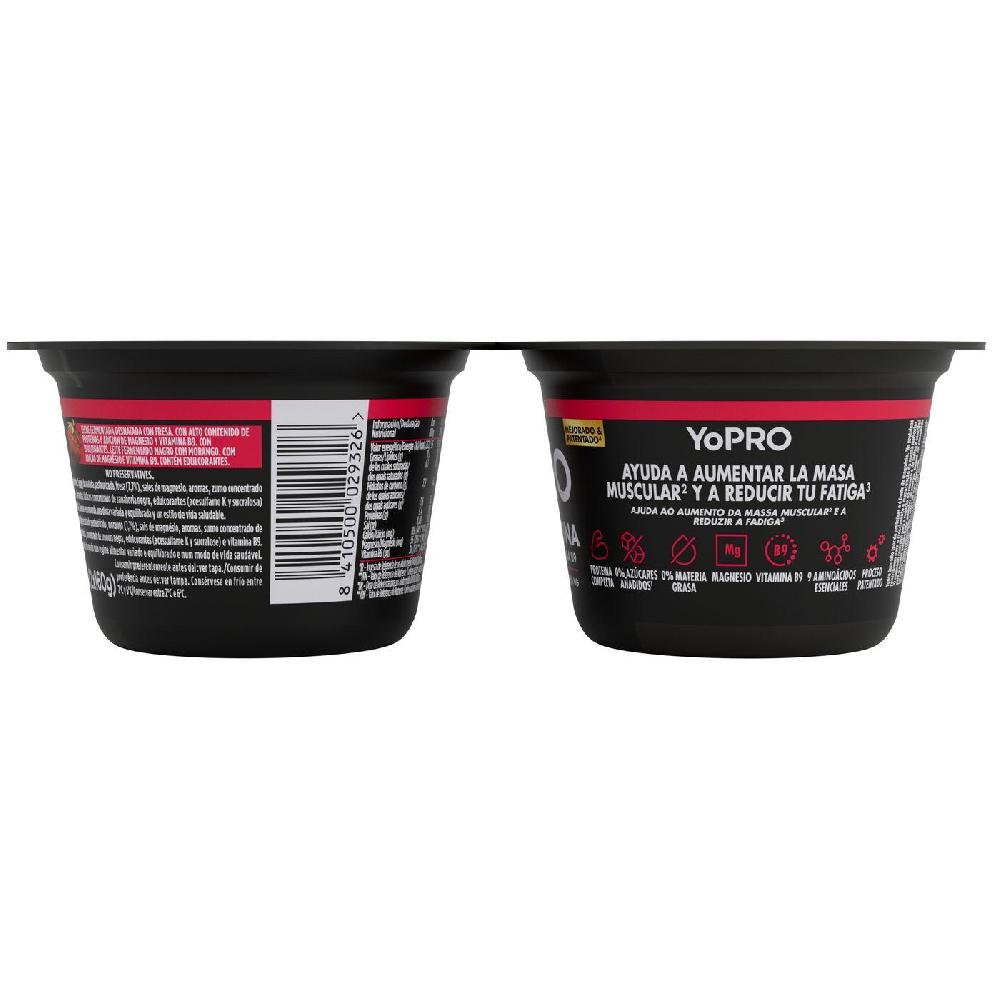 Eroski Preparado Lácteo Sabor Fresa YOPRO Pack 2x160 G