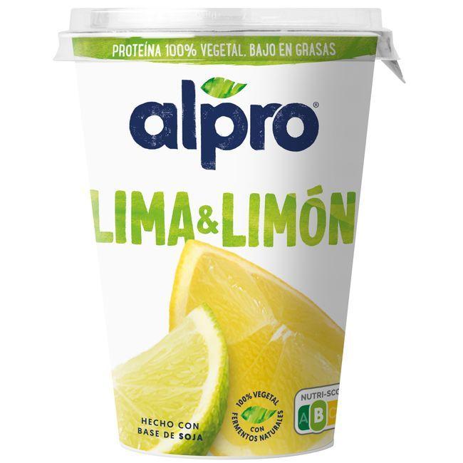 Eroski Producto fermentado a base de lima-limón ALPRO tarrina 400 g