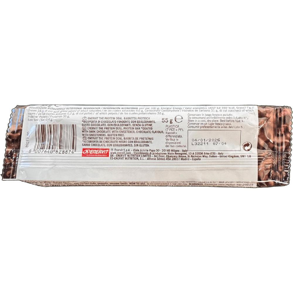 Eroski Protein Deal Crunchy Doble Chocolate ENERVIT 1 Ud 55 G