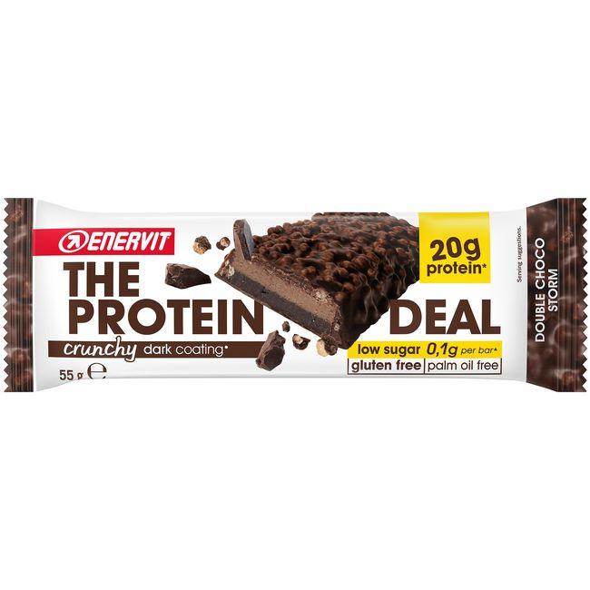 Eroski Protein deal crunchy doble chocolate ENERVIT 1 ud 55 g