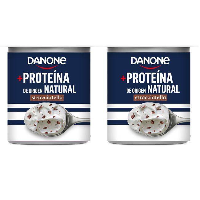 Eroski Proteína De Origen Natura Stracciatella DANONE Pack 4x105 G