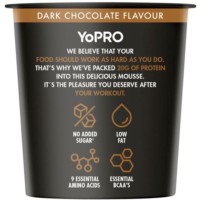 Eroski Proteína Mousse De Chocolate YOPRO Tarrina 200 G