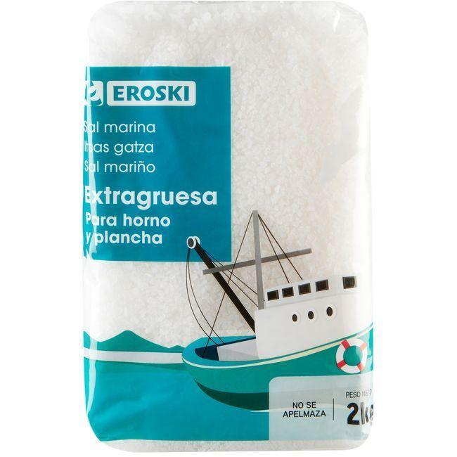 Eroski Sal marina extragruesa para horno EROSKI paquete 2 kg