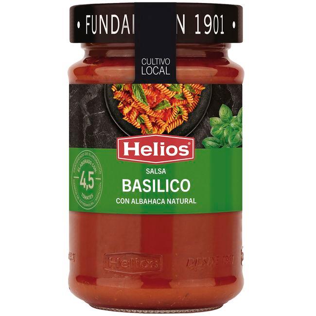 Eroski Salsa basilico para pasta HELIOS frasco 380 g
