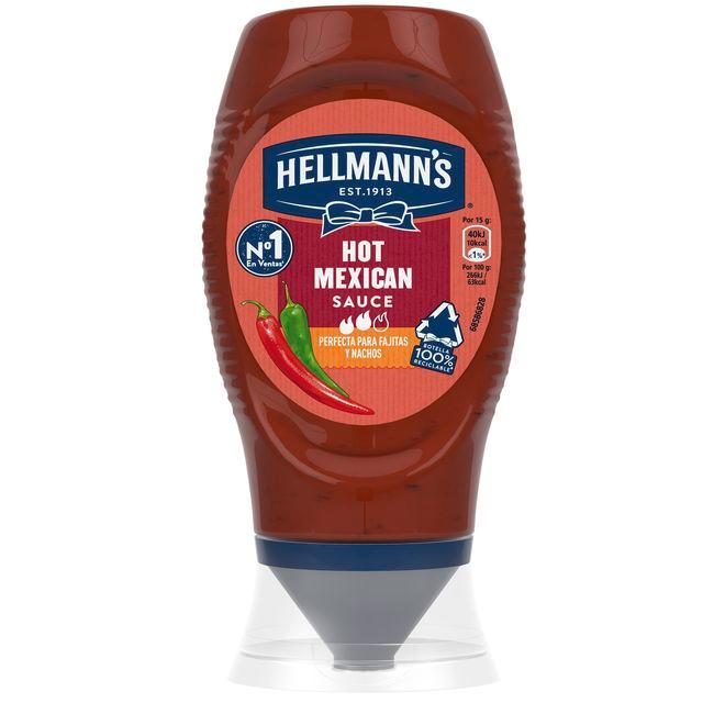 Eroski Salsa hot mexican HELLMANN'S bocabajo 250 ml