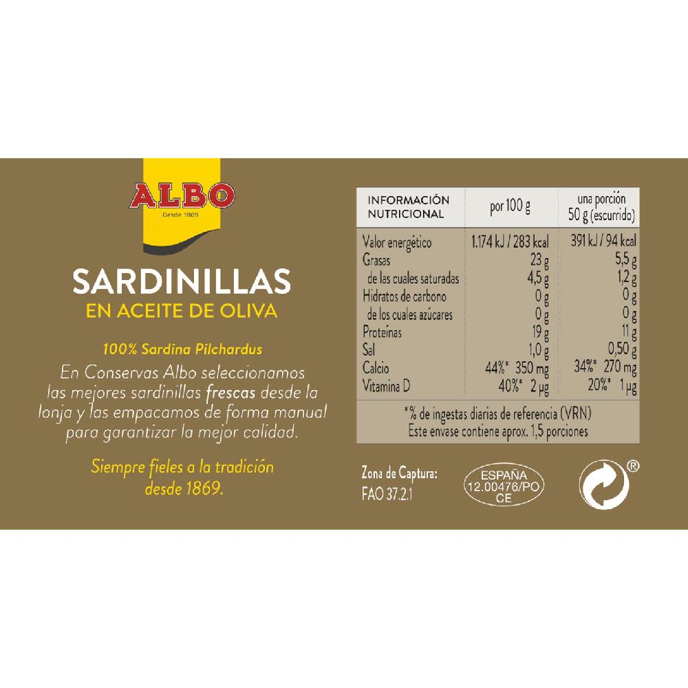 Eroski Sardinilla En Aceite De Oliva ALBO Lata 107 G