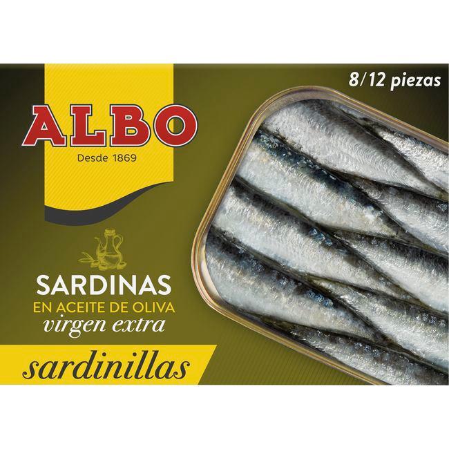 Eroski Sardinilla en aceite de oliva virgen extra ALBO lata 107 g