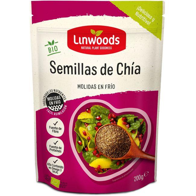 Eroski Semillas de chía molidas bio LINWOODS bolsa 200 g