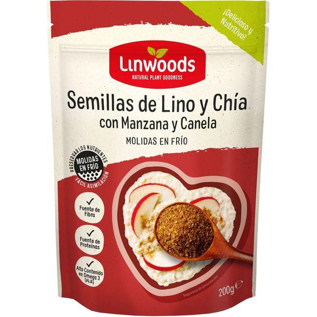 Eroski Semillas de lino-chia-manzana LINWOODS bolsa 200 g