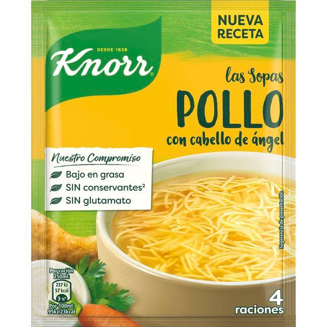 Eroski Sopa De Pollo Con Cabello De Angel KNORR Sobre 68 G