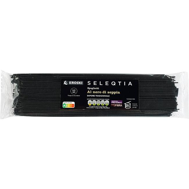 Eroski Spaghetti Al Nero Di Seppia EROSKI SELEQTIA paquete 250 g