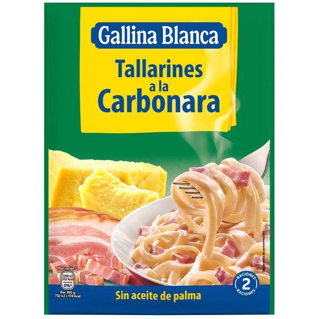 Eroski Tallarin a la carbonara GALLINA BLANCA sobre 143 g