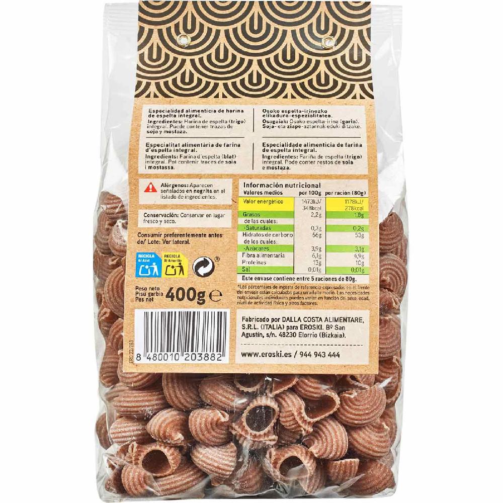 Eroski Tiburón Integral De Espelta EROSKI Paquete 400 G