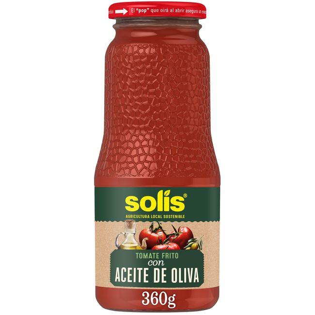 Eroski Tomate frito en aceite de oliva SOLÍS frasco 360 g