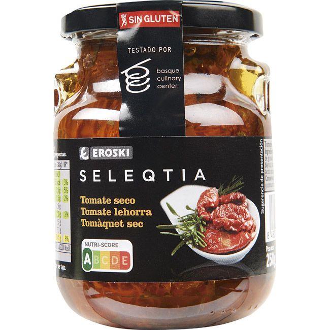 Eroski Tomate seco en aceite EROSKI SELEQTIA frasco 250 g