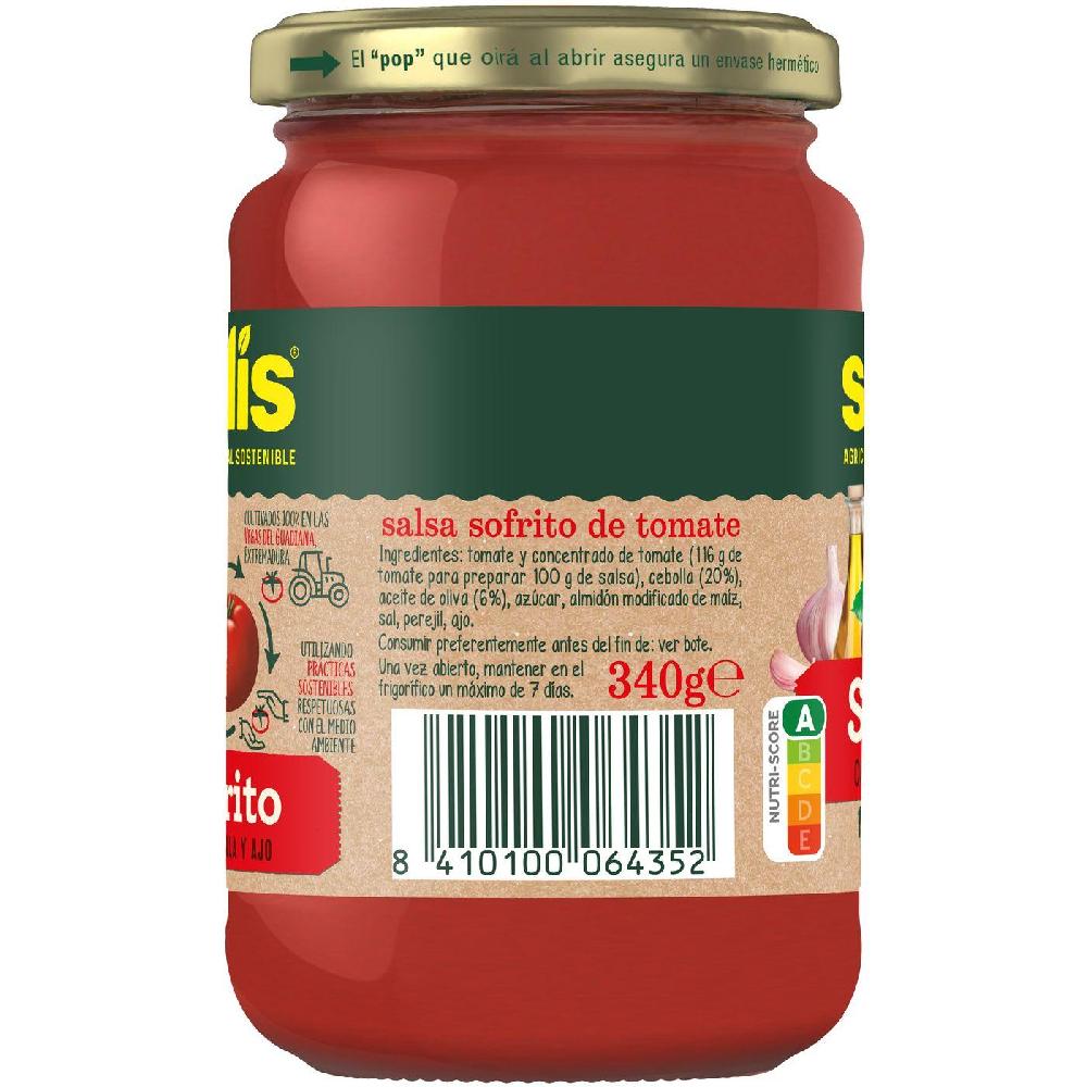 Eroski Tomate Sofrito Estilo Casero SOLIS Frasco 340 G