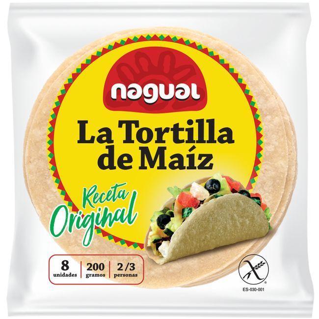 Eroski Tortilla mexicana de maíz sin gluten NAGUAL paquete 200 g