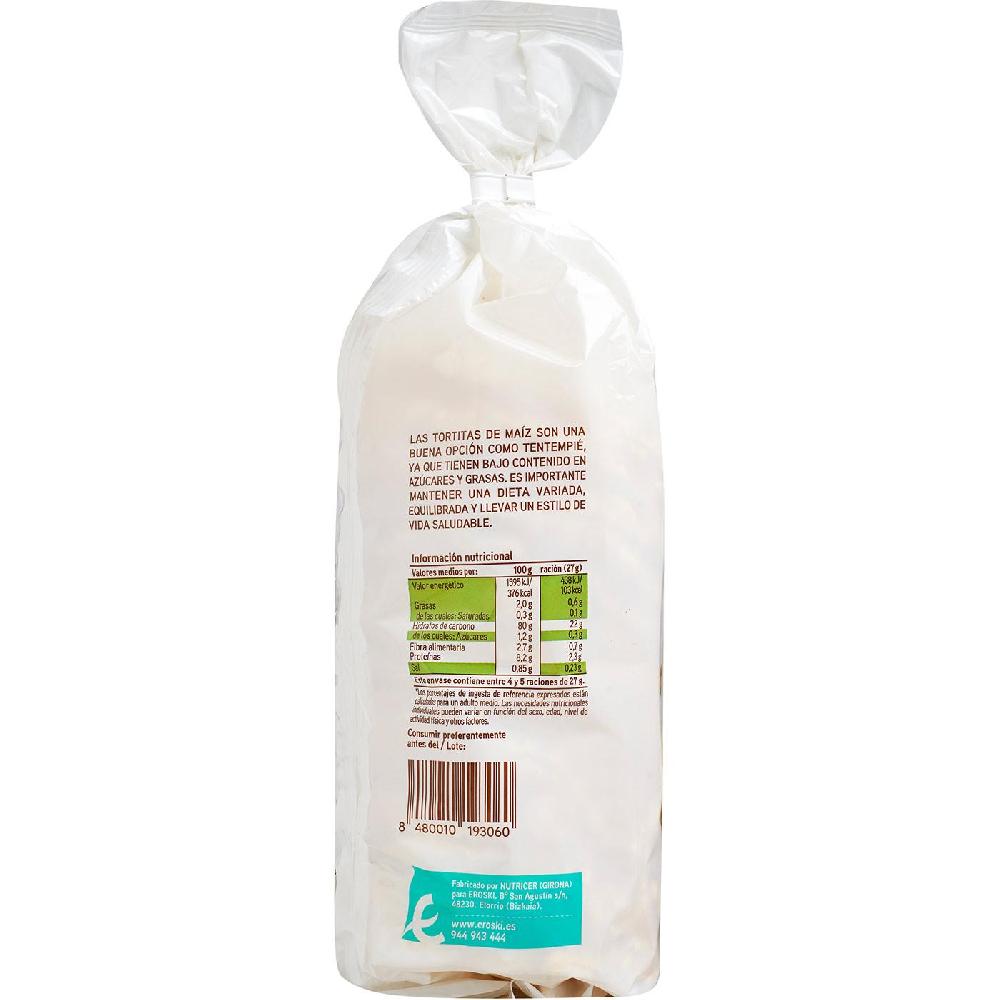 Eroski Tortita De Maíz Sin Gluten EROSKI Paquete 130 G