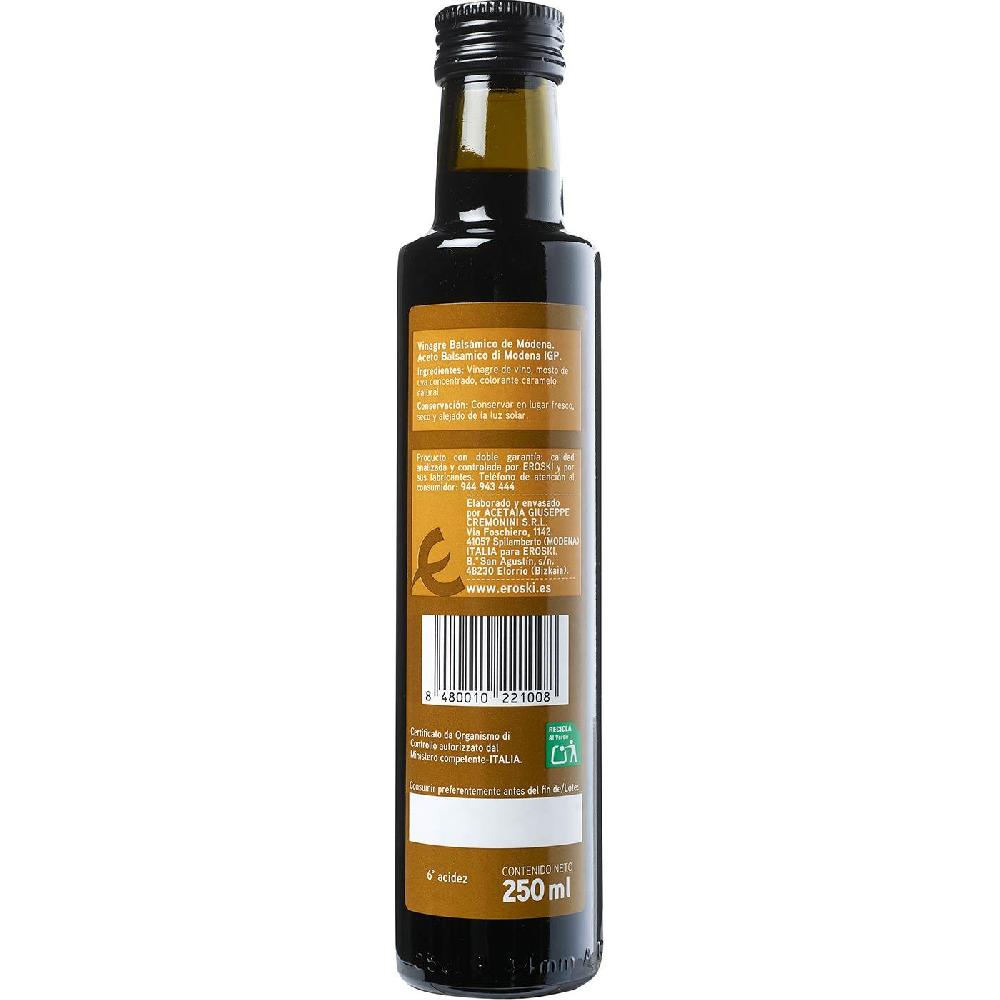 Eroski Vinagre Balsámico De Módena EROSKI Botella 250 Ml