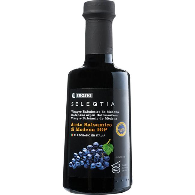 Eroski Vinagre balsámico de Módena EROSKI SELEQTIA botella 250 ml