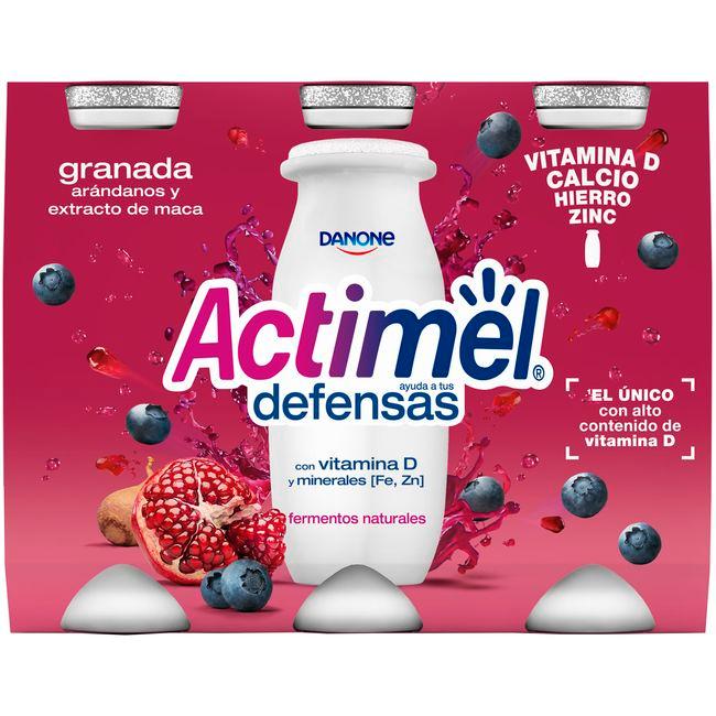 Eroski Yog.para Beber Sabor Granada-aránd-maca ACTIMEL Pack 6x100g