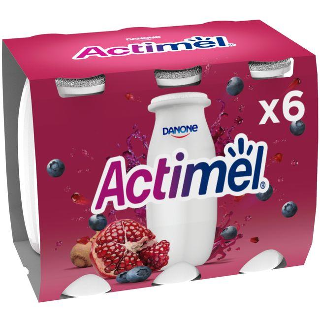 Eroski Yog.para Beber Sabor Granada-aránd-maca ACTIMEL Pack 6x100g