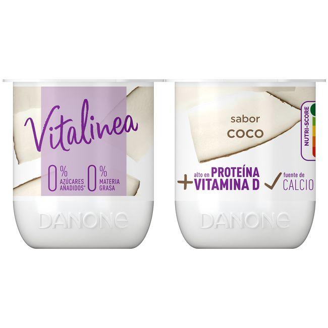 Eroski Yogur Desnatado De Coco DANONE VITALINEA Pack 4x120 G