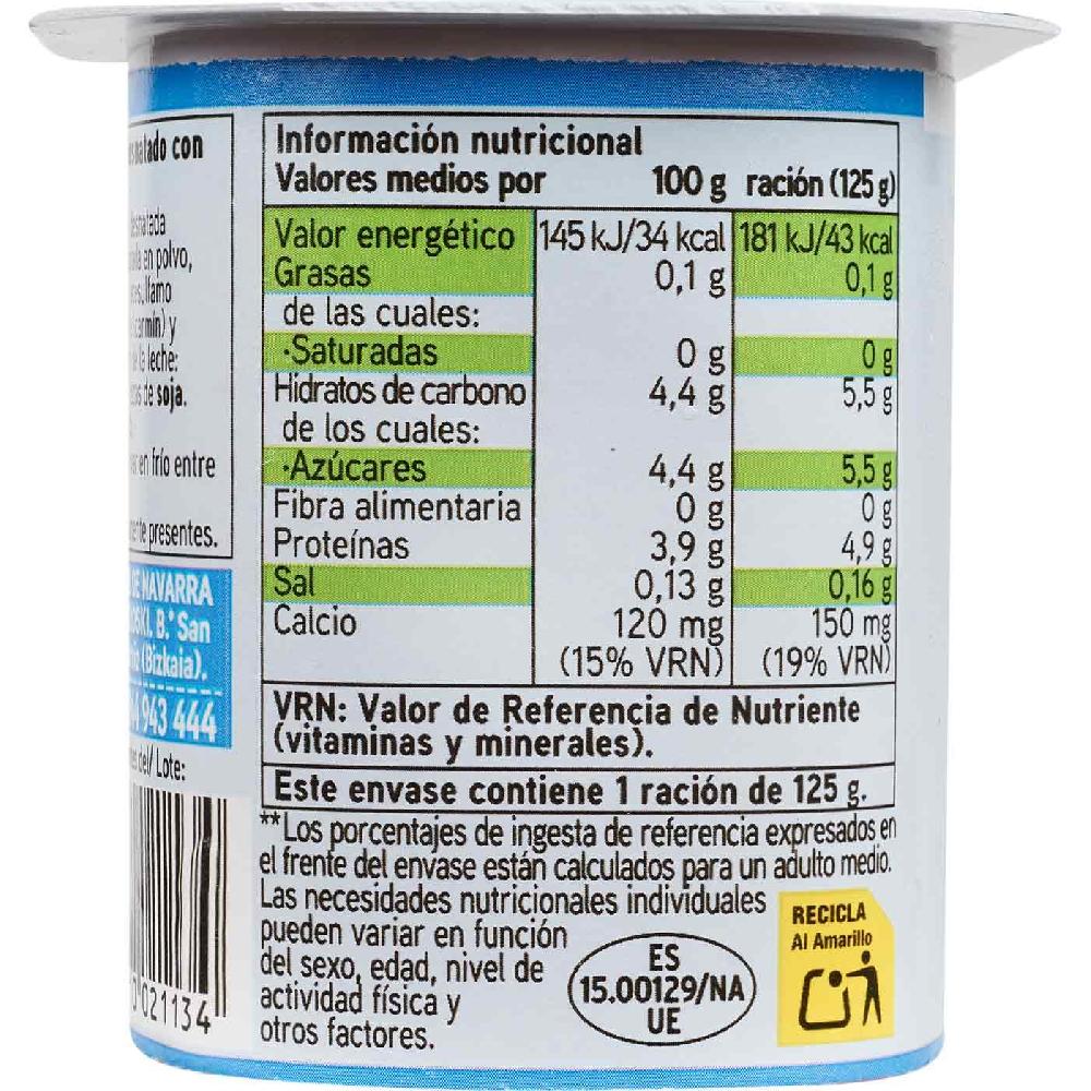 Eroski Yogur Desnatado Sabor Fresa EROSKI Basic Pack 4x125 G