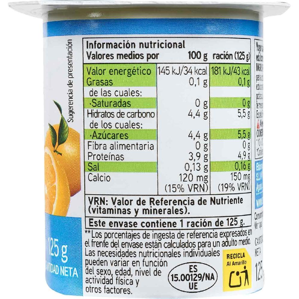 Eroski Yogur Desnatado Sabor Limón EROSKI Basic Pack 4x125 G