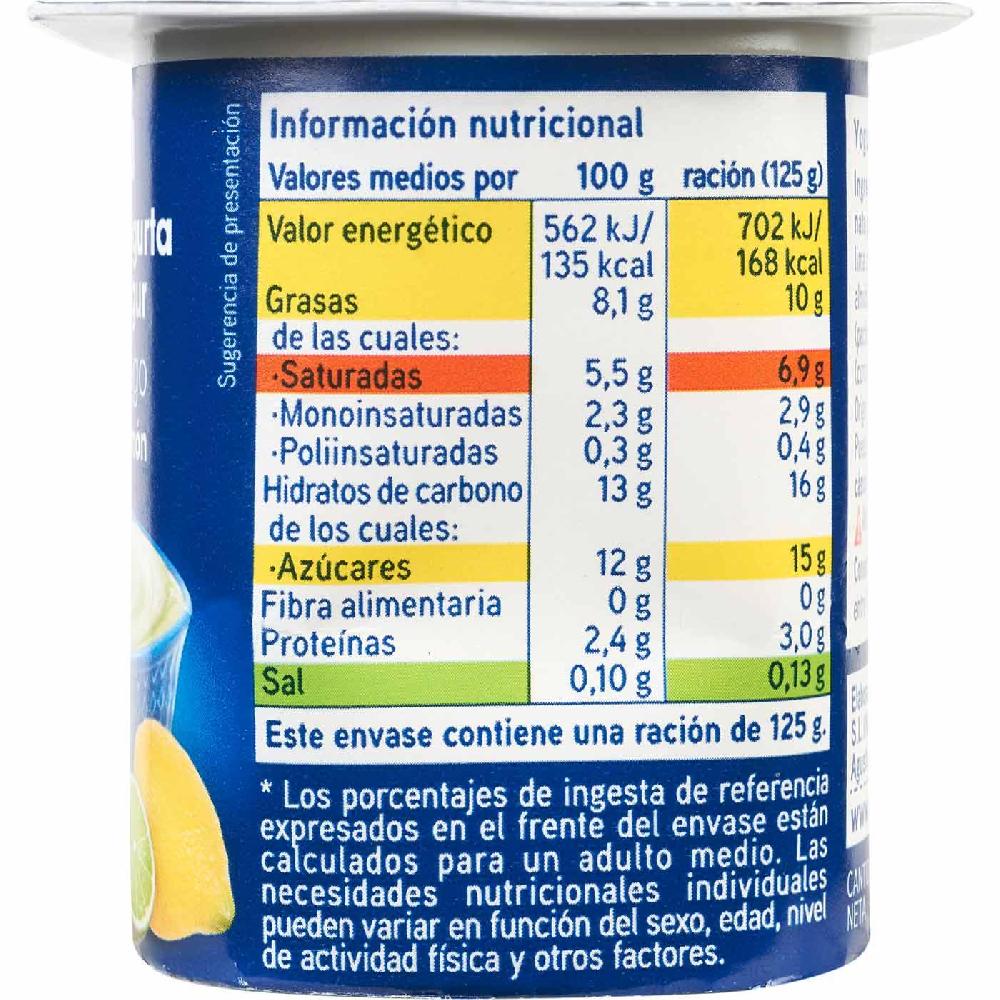 Eroski Yogur Griego Con Lima-limón EROSKI Pack 6x125 G