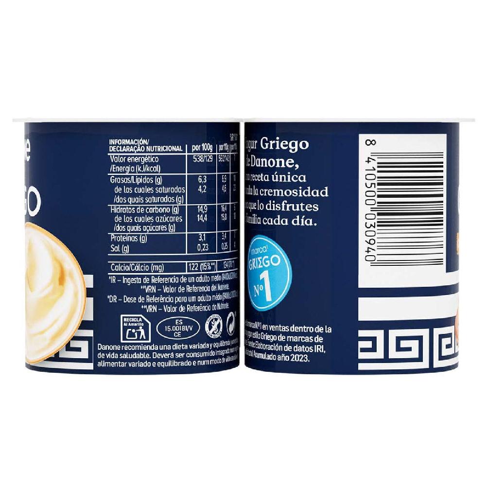 Eroski Yogur Griego De Caramelo DANONE Pack 4x110 G