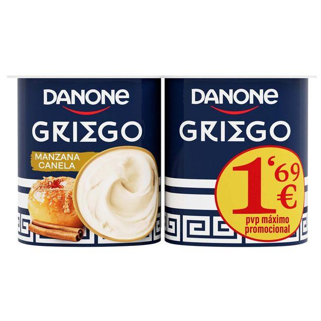 Eroski Yogur Griego De Manzana Y Canela DANONE Pack 4x110 G
