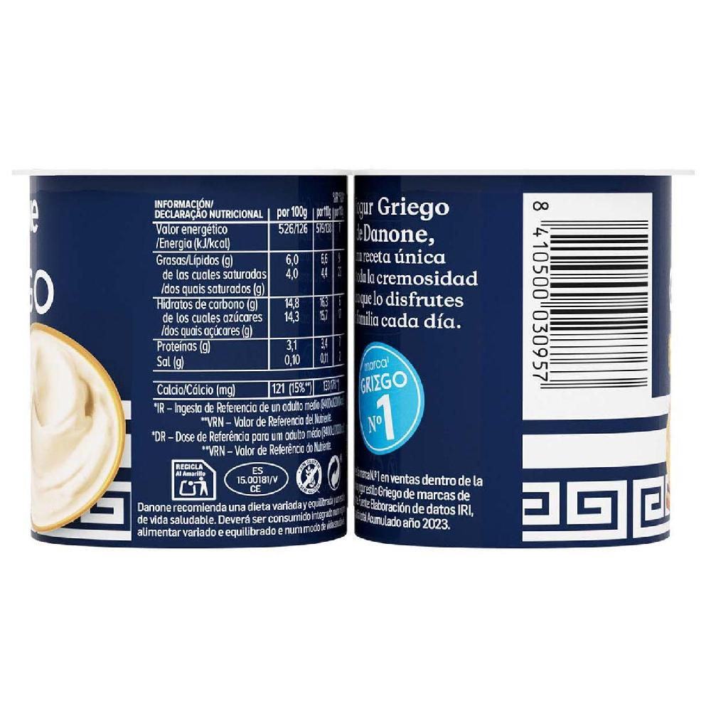 Eroski Yogur Griego De Manzana Y Canela DANONE Pack 4x110 G