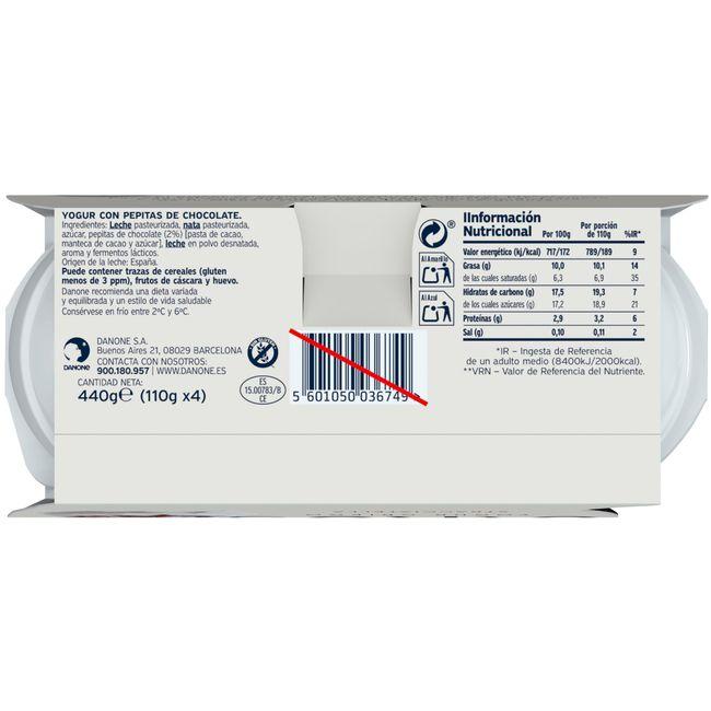 Eroski Yogur Griego De Straciatella OIKOS Pack 4x110 G