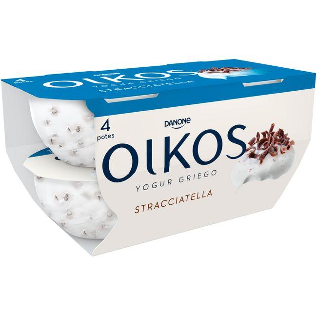 Eroski Yogur griego de straciatella OIKOS pack 4x110 g