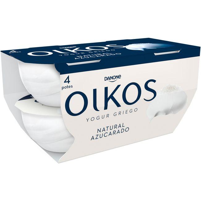Eroski Yogur griego natural azucarado OIKOS pack 4x110 g