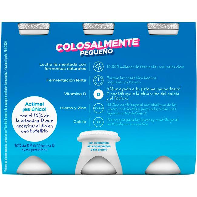 Eroski Yogur Para Beber Multifrutas ACTIMEL Pack 6x100 Ml