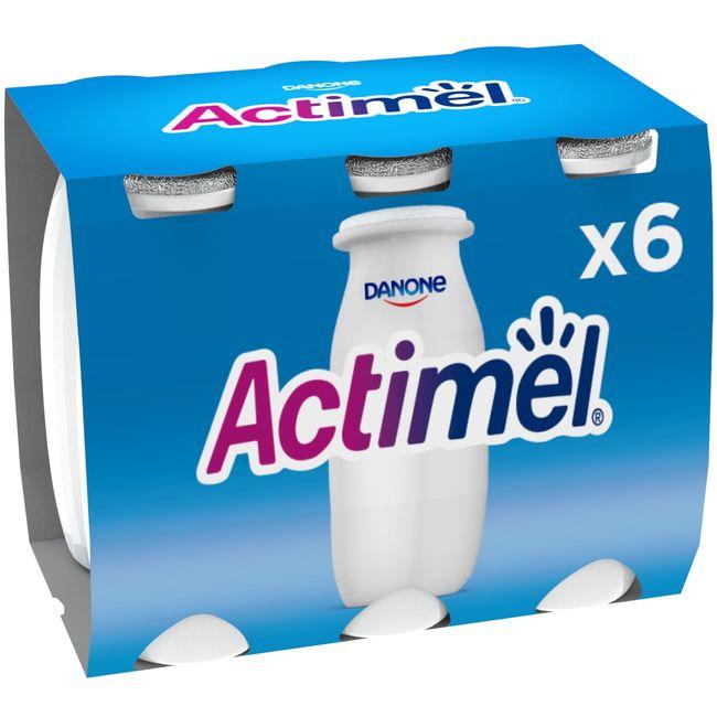 Eroski Yogur para beber natural ACTIMEL pack 6x100 g