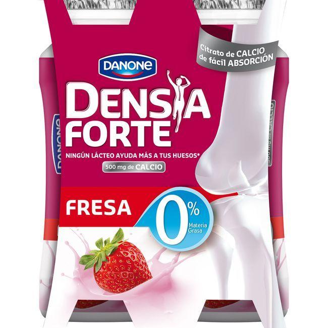 Eroski Yogur Sabor Fresa 0% DENSIA Forte Pack 4x100 G