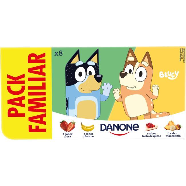 Eroski Yogur Sabor Fresa-maced.-limón-tarta Queso DANONE Pack 8x120 G