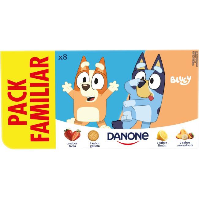 Eroski Yogur Sabor Sabor Fresa-limón-galleta DANONE Pack 8x120 G