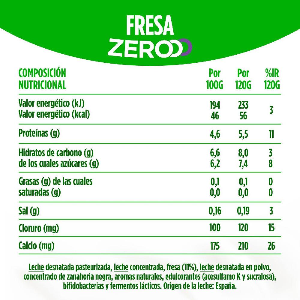 Eroski Yogur Triple Zero De Fresa ACTIVIA Pack 4x120 G