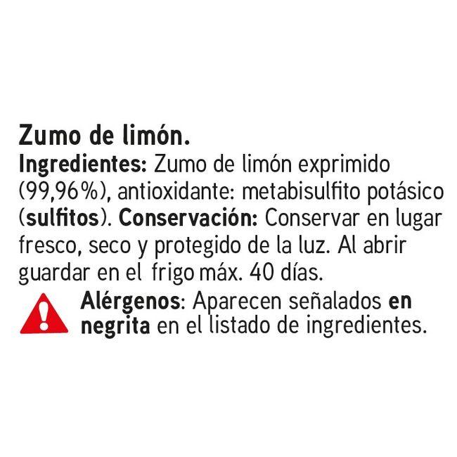 Eroski Zumo De Limón Exprimido EROSKI Botella 250 Ml