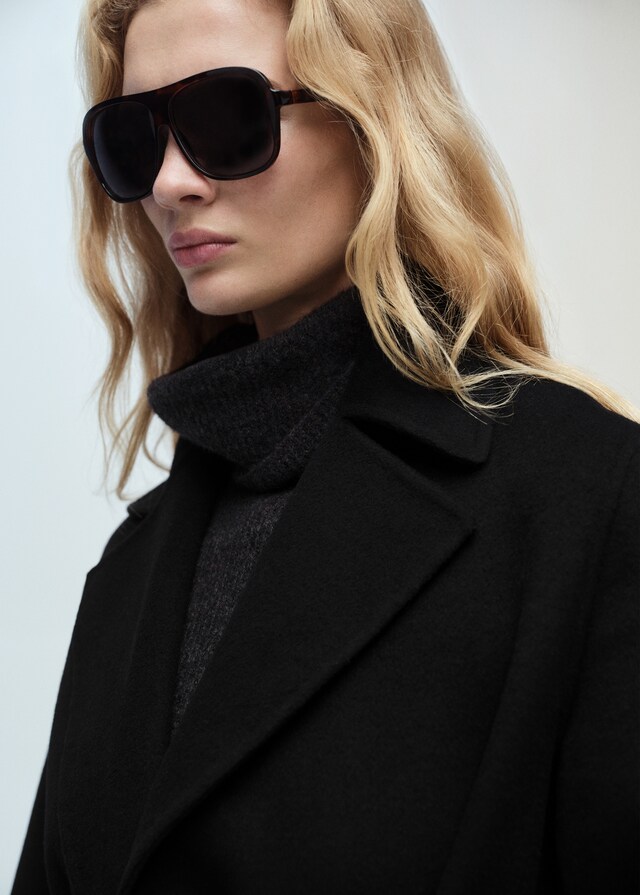 Mango Abrigo Handmade Cinturón