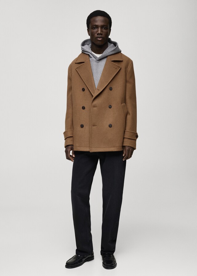 Mango Abrigo Lana Cruzado