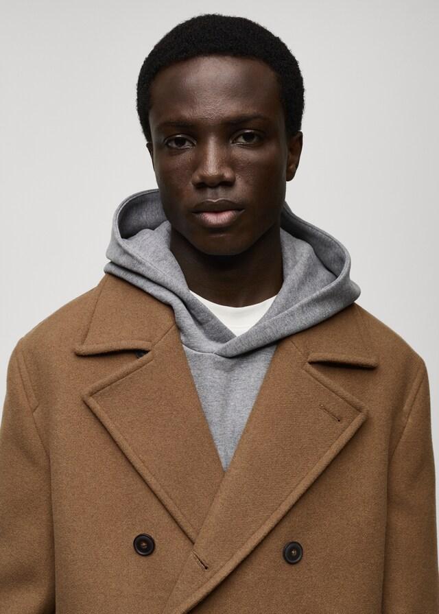 Mango Abrigo Lana Cruzado