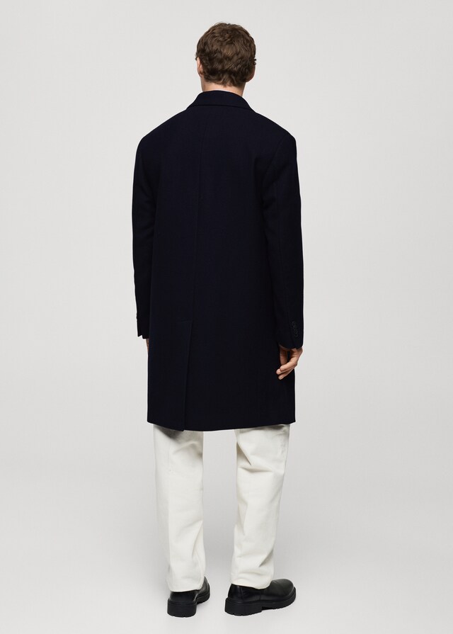 Mango Abrigo Largo Lana Relaxed Fit