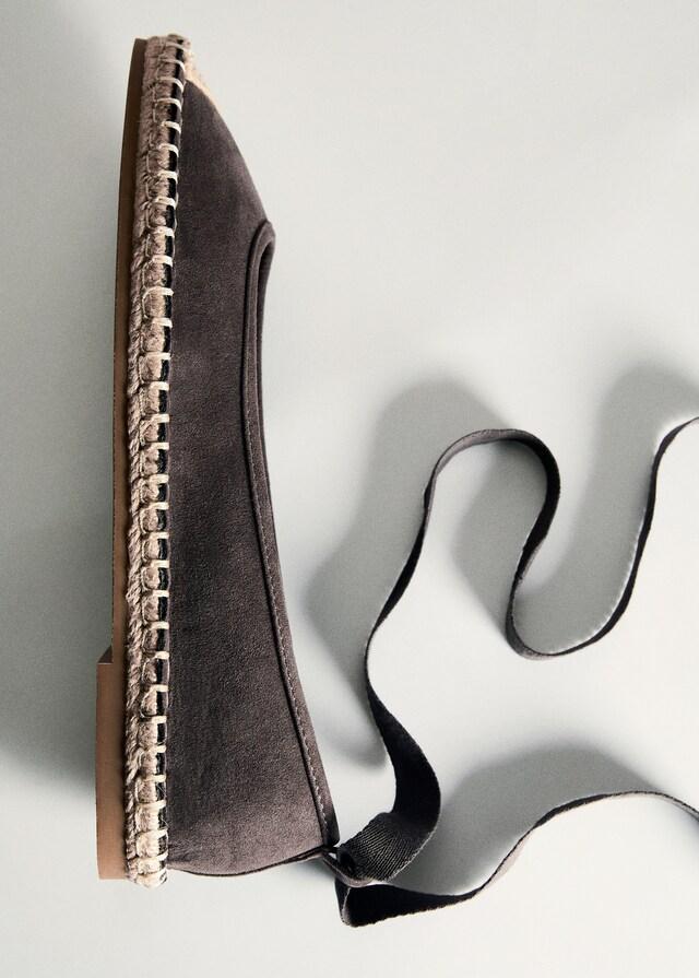 Mango Alpargata Algodón Cordones