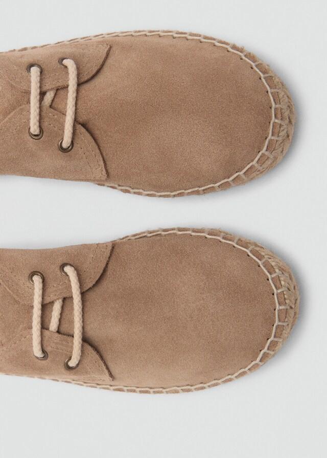 Mango Alpargata Serraje Cordones